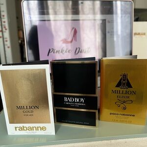 Paco Rabanne Million Elixir and Carolina Herrera Bad Boy Fragrance Set